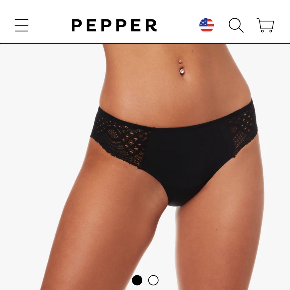 NWT Pepper Smooth Lace Bikini Underwear